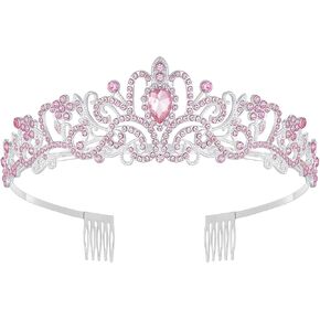 Tiara Crown for Women, Queen Tiaras for Bridal, Birthday, Prom, Quinceanera, Pageant, Party, Wedding in Saudi Arabia