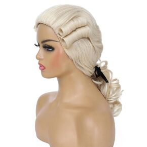 Adequate 80s Mullet Wig for Women Fluffy and Layered Hairpiece for Perfect for Costume Parties and Cosplay (Light Brown) in Kuwait
