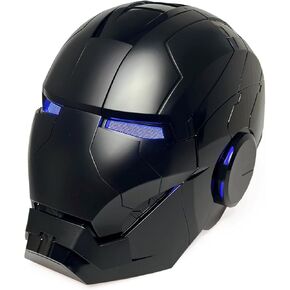 Iron MK5 Helmet Wearable Cosplay Voice Control Electronic Open/Close LED Eyes Mask 1:1 Hero Model Touch Sensor Black in Saudi Arabia