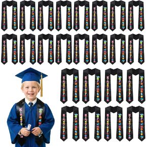 24 Pcs Kindergarten Graduation Sash 2026 Bulk, Preschool Graduation Stole for Ceremony Photo Props Supplies in Saudi Arabia