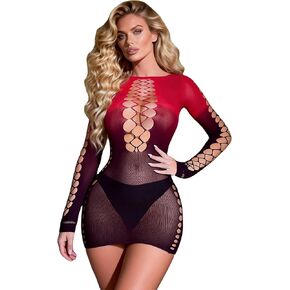 Women's Sexy Sheer Mesh Bodysuit - Stretchy See-Through Teddy Lingerie for Valentine's & Honeymoon in Saudi Arabia