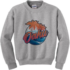 Tropical Oahu Kids Sweatshirt Youth in Saudi Arabia