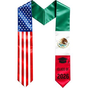 Graduation Stole Class of 2026, 72 Inch Flag Graduation Sash for College in Saudi Arabia