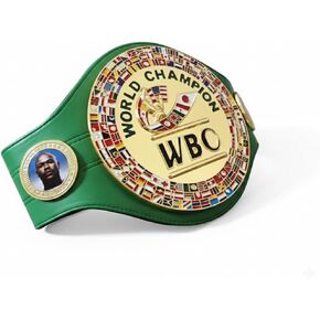WBC World Boxing Championship Title Belt Replica - Premium Quality, Full Size Adult Green & Gold Boxing Belt - Collector's Edition in Saudi Arabia
