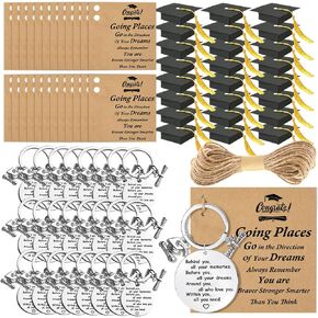 24 Sets 2026 Graduation Gifts Bulk, with Positive Behind You All Your Memories Keychain, Quote Graduation Card, Grad Cap Box for Class of 2026, Graduation Gifts for Students, Adventure Begins Gifts in Saudi Arabia