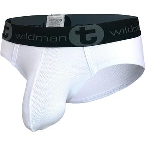 Wildmant Big Boy Pouch Mesh Brief White in Saudi Arabia
