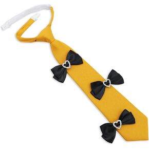 Ties for Women Girls, Pre-tied Womens Tie with Bowknot Decoration Adjustable Girls Necktie for School Party Daily in Saudi Arabia