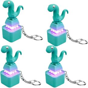 4PCS Lizard Button Fidget Toy, Lizard Keychain Sound Toy with Colorful Light & Real Keyboard Click Fidget, Adults Keyboard Clicker for Stress Relief & Travel & Fun in Kuwait