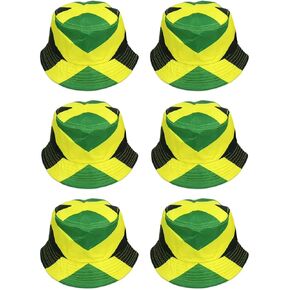 Country Flag Bucket Hat Packable Fashion Sun Cap Outdoor Flag Fisherman Hat for Women Men - 6 Packs in Kuwait