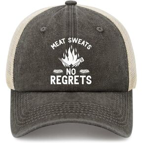 Meat Sweats no Regrets Hats Outdoor Cap for Girlfriends in Saudi Arabia