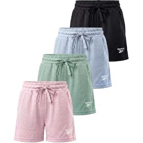 Reebok 4 Pack: Girls' Mesh Shorts Athletic Soccer Basketball Volleyball Running Track Softball Sports Gym Workout School 6-16 in Kuwait