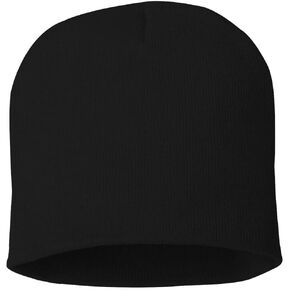 Sportsman 8" Knit Beanie One Size Black in Kuwait