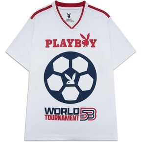 Playboy World Tournament Jersey for Men & Women – Soccer-Inspired Graphic Jersey, Unisex Fit, 100% Polyester in Kuwait