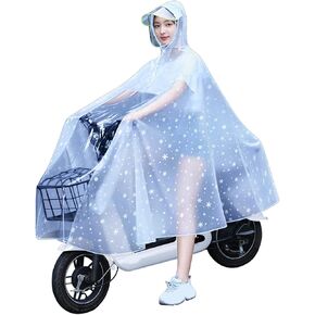 Zerodis Rain Poncho Rain Ponchos Cycling Raincoat Reusable Electric Bike Full Body Cover Lightweight Scooter Raincoats for Motorcycle Ebike Mobility Poncho in Kuwait