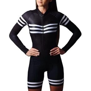 CYTSH Cycling Suit Team Triathlon Suit Womens Jersey Cycling Skinsuit Summer Bicycle Set Long Sleeve Bodysuit GEL Pad Pockets (Color : 5, Size : XXL) in Saudi Arabia