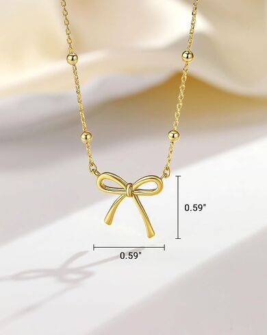 UNGENT THEM Celebrate Her Graduation with Love– Cute Bow Necklace Graduation Gifts for Girls with Encouraging Card in Kuwait