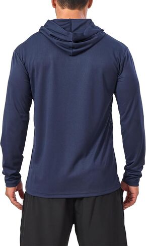 6 Pack Mens UPF 50+ Hoodie Shirts Sun Protection Lightweight Quick Dry UV Shirts Outdoor Fishing Active Wear Rash Guard in Saudi Arabia