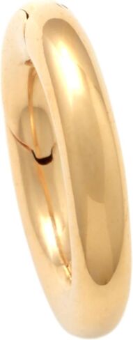 ANYGOLDS 14K Solid Gold Round Spring Clasp Connector - Heavy Duty Charm Enhancer for Necklace & Bracelet - Jewelry Link for Multiple Pendants - Secure Pendant Extender for Women - Sold as Single in Kuwait