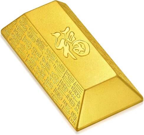 CHOW SANG SANG 999.9 24K Solid Gold Brick Blessings Chinese Gifting Decorative Item for Women & Men 958219 Price-by-Weight 50g Gold in Kuwait