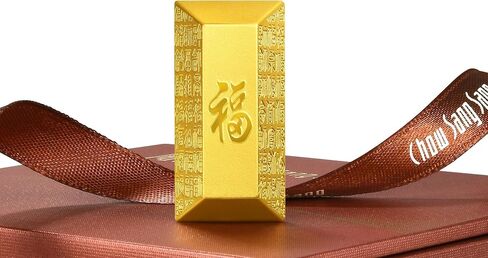 CHOW SANG SANG 999.9 24K Solid Gold Brick Blessings Chinese Gifting Decorative Item for Women & Men 958219 Price-by-Weight 50g Gold in Kuwait