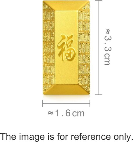 CHOW SANG SANG 999.9 24K Solid Gold Brick Blessings Chinese Gifting Decorative Item for Women & Men 958219 Price-by-Weight 50g Gold in Kuwait
