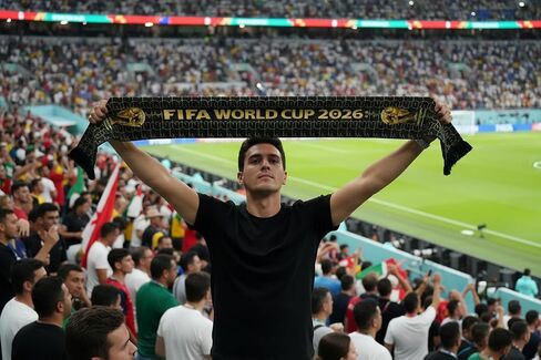 2Pcs World Cup Scarf 2026, Lightweight Summer Breathable Mesh Scarf, Stadium Decoration & Sun Protection, USA Canada Mexico World Trophy Design Scarves in Kuwait