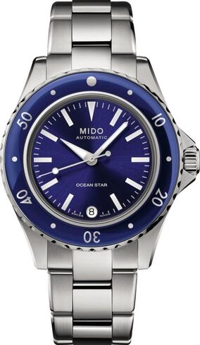 ساعة MIDO Ocean Star 36.5 - ساعة غواص أوتوماتيكية سويسرية للنساء - هيكل من الفولاذ المقاوم للصدأ 36.5 ملم in Kuwait