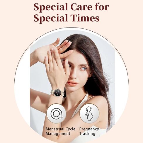 Smart Watches for Women Fitness Tracker with Diamonds Multi-Sport Modes Heart Rate Monitor Sleep Monitoring Bluetooth Calls Female Helath 1.27" Dainty Smartwatch for Android iOS in Kuwait