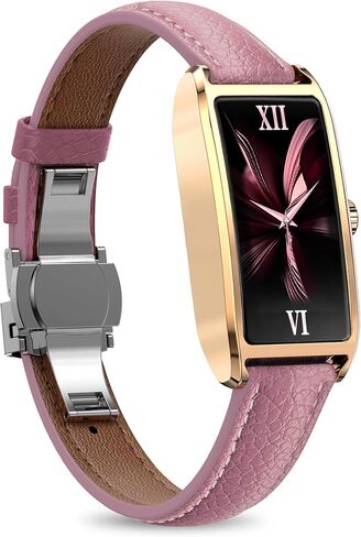 Elegant Smart Watch for Women Fitness Tracker with Step Counter Calorie Tracker Heart Rate Monitor Sleep Tracker IP68 Waterproof Activity Tracker Bracelet with AMOLED Touchscreen for iOS Android in Kuwait