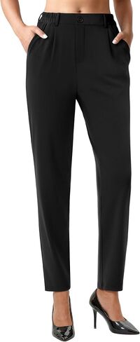 COPYLEAF Dress Pants Women Stretchy Ankle Work Pants Travel Golf Business Casual Trousers Slacks with Pockets in Kuwait