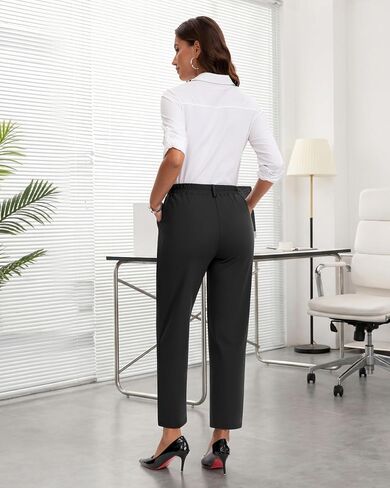 COPYLEAF Dress Pants Women Stretchy Ankle Work Pants Travel Golf Business Casual Trousers Slacks with Pockets in Kuwait