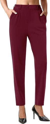 COPYLEAF Dress Pants Women Stretchy Ankle Work Pants Travel Golf Business Casual Trousers Slacks with Pockets in Kuwait