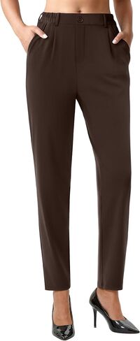 COPYLEAF Dress Pants Women Stretchy Ankle Work Pants Travel Golf Business Casual Trousers Slacks with Pockets in Kuwait