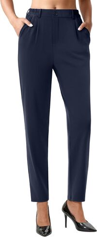 COPYLEAF Dress Pants Women Stretchy Ankle Work Pants Travel Golf Business Casual Trousers Slacks with Pockets in Kuwait