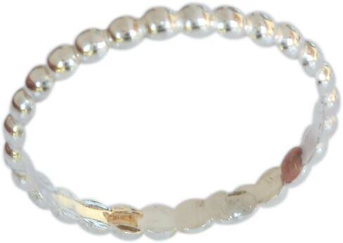 Sterling Silver Bead Ball Midi Finger Pinky Fitted Sized Round Toe Ring (5) in Kuwait