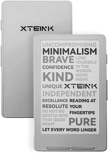قارئ الكتب الإلكترونية XTEINK X4، قارئ الكتب الإلكترونية المحمول بالحبر الإلكتروني مقاس 4.3 بوصة مع أزرار تشغيل الصفحة المادية، رفيع للغاية 0.23 بوصة و2.72 أونصة، تصميم جاهز مغناطيسي، قراءة خالية من التشتيت، تخزين 16 جيجابايت، أسود فضائي in Kuwait