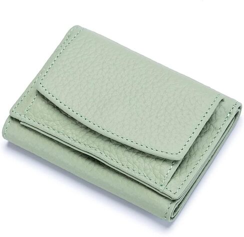 2023 New Womens Credit Card Holder Compact Slim Blocked,Anti-Credit Card Fraud Folding Mini Wallet,Handmade Soft Leather Purse With Cards Room (White) in Saudi Arabia