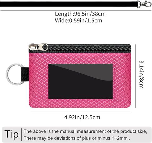 Leyeve Lanyard Slim Wallet for women men, RFID Blocking Wristlet Wallet with ID Window, Keychain Pouch with Card Holder for Cash, Travel, Cruise-KB0012 in Saudi Arabia