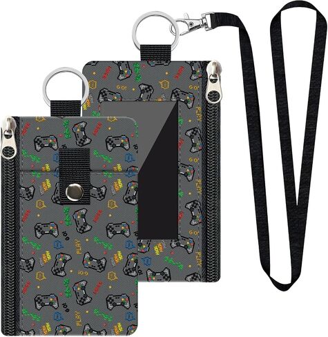 Leyeve Lanyard Slim Wallet for women men, RFID Blocking Wristlet Wallet with ID Window, Keychain Pouch with Card Holder for Cash, Travel, Cruise-KB0012 in Saudi Arabia