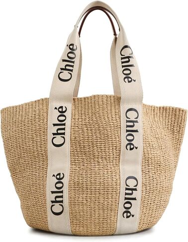 Women's Pre-Loved Chloe Tote Bag, Straw in Saudi Arabia