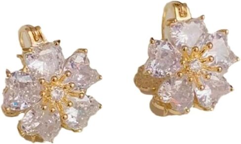 Meow Stone Ear Buckle Double sided Wearing Sweet and Unique Design Charm Earrings in Kuwait