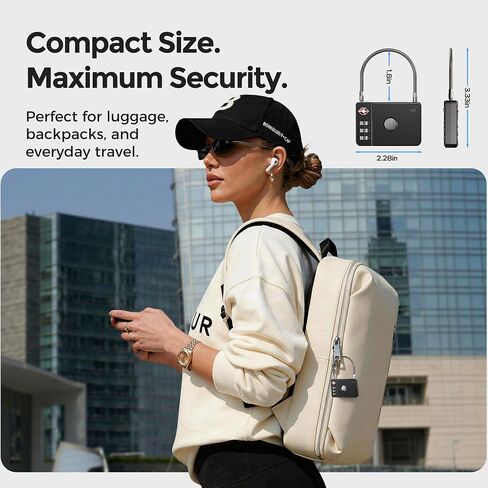 MiLi Smart TSA Luggage Lock with Bluetooth Tracker, Works with Apple Find My & Google Find Hub, Anti-Lost Travel Lock for Suitcase & Bags, Replaceable Battery, Durable All-Metal Design in Saudi Arabia