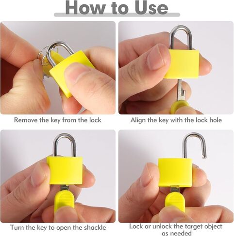 8Pcs 22mm Mini Suitcase Locks, Multicolor Metal Padlock with Key, Plastic-Covered Luggage Locks for Suitcase, Boxes, Backpack, Locker, Laptop Bag in Kuwait