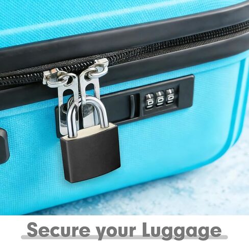 8Pcs 22mm Mini Suitcase Locks, Multicolor Metal Padlock with Key, Plastic-Covered Luggage Locks for Suitcase, Boxes, Backpack, Locker, Laptop Bag in Kuwait