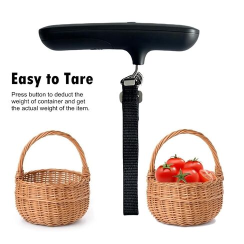 NUTRI FIT ميزان الأمتعة للسفر حقيبة رقمية ميزان الوزن حقيبة محمولة وزن ميزان الأمتعة، شاشة LCD 110 رطل/50 كجم ميزان إلكتروني محمول لحزم أساسيات السفر بالطائرة in Kuwait