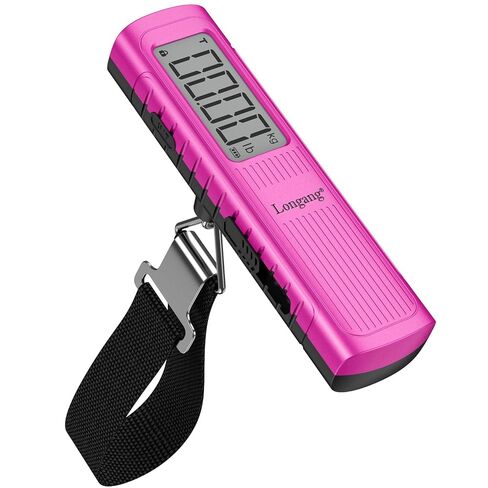 Battery-Free Digital Luggage Scale, 110lbs/50kg Portable Handheld Hanging Scale for Luggages, Suitcases, Backpacks & Bags, Easy Weighing for Travel, No Need Batteries (Black) in Saudi Arabia