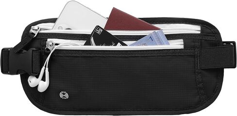 XIEEAOZEE Travel Money Belt, Travel Waist Wallet with RFID Blocking & Hidden Fanny Pack for Men and Women, Hidden Passport Holder to Protect Credit Cards, Passports and Documents in Saudi Arabia