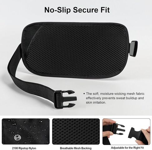 XIEEAOZEE Travel Money Belt, Travel Waist Wallet with RFID Blocking & Hidden Fanny Pack for Men and Women, Hidden Passport Holder to Protect Credit Cards, Passports and Documents in Saudi Arabia