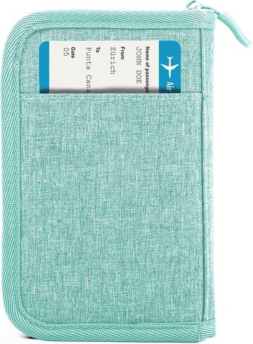 TOPBAG Passport Holder Family, Women Rfid Blocking Passport Wallet, Travel Document Organizer for Premium Wallets, Waterproof Passport Holders Bag for Women & Men Traveling, Credit Cards Case in Saudi Arabia