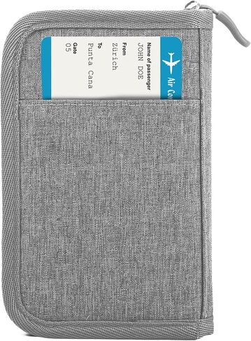 TOPBAG عائلة حامل جواز السفر، محفظة جواز السفر النسائية Rfid Blocking، منظم وثائق السفر للمحافظ المميزة، حقيبة حامل جواز سفر مقاومة للماء للنساء والرجال أثناء السفر، حافظة بطاقات الائتمان in Kuwait